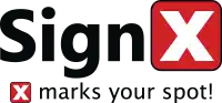 SignX logo
